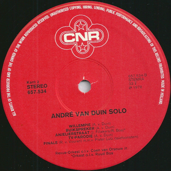 Joop van den Ende Presenteert: André van Duin - Solo (LP)
