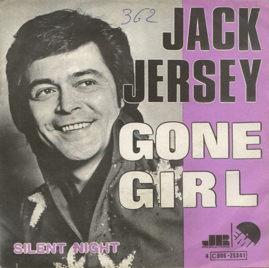 Jack Jersey - Gone Girl / Silent Night Vinyl Singles Vinyl Very Good (VG) <br> Hoes Good Plus (G+)