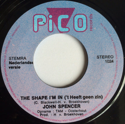 John Spencer - The Shape I'm In Vinyl Singles Vinyl (VG) <br> Hoes Generic