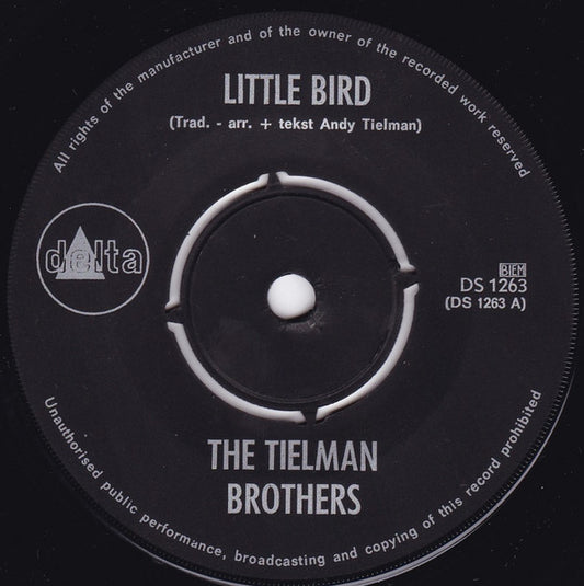 Tielman Brothers - Little Bird Vinyl Singles Vinyl Very Good (VG) <br> Hoes Good Plus (G+)