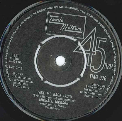 Michael Jackson - One Day In Your Life Vinyl Singles Vinyl Very Good (VG) <br> Hoes Generic