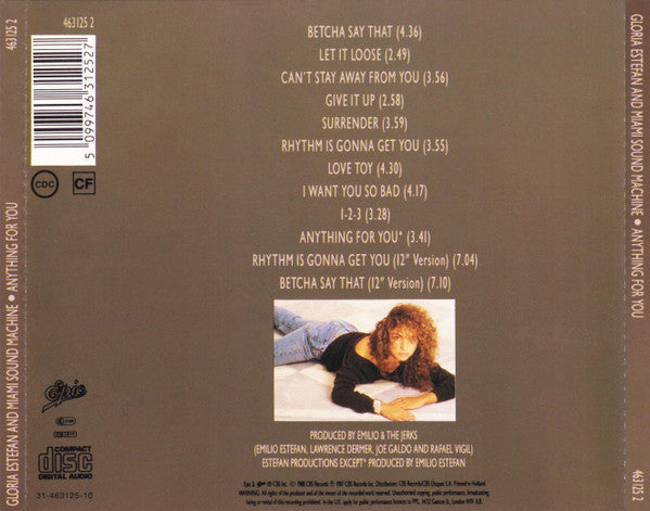 Miami Sound Machine - Anything For You (CD) Compact Disc Goede Staat