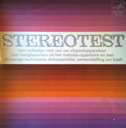 No Artist - Stereotest (LP) 50575 Vinyl LP Goede Staat