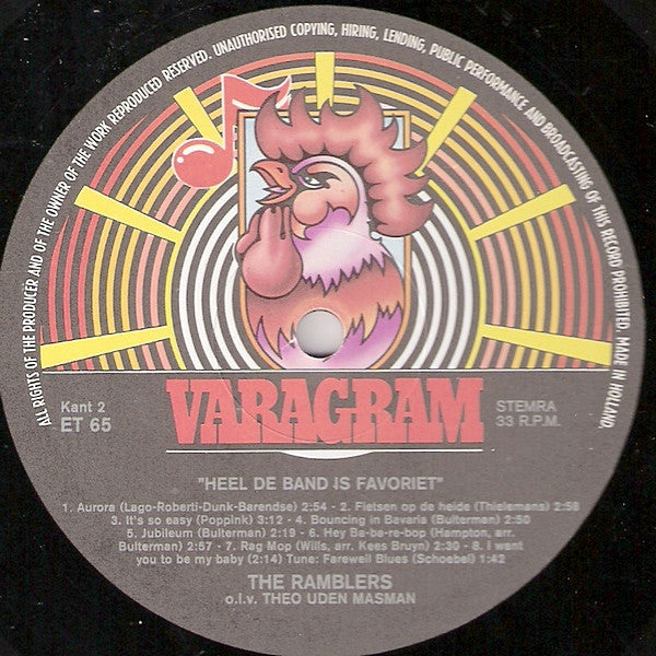 Ramblers o.l.v. Theo Uden Masman - Heel De Band Is Favoriet (LP) 49959 Vinyl LP VINYLSINGLES.NL