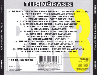 Various - Turn Up The Bass - Rap - Volume * (CD) Compact Disc Goede Staat