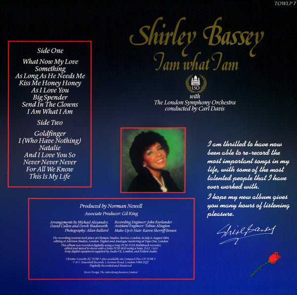 Shirley Bassey - I Am What I Am (CD) Compact Disc Goede Staat