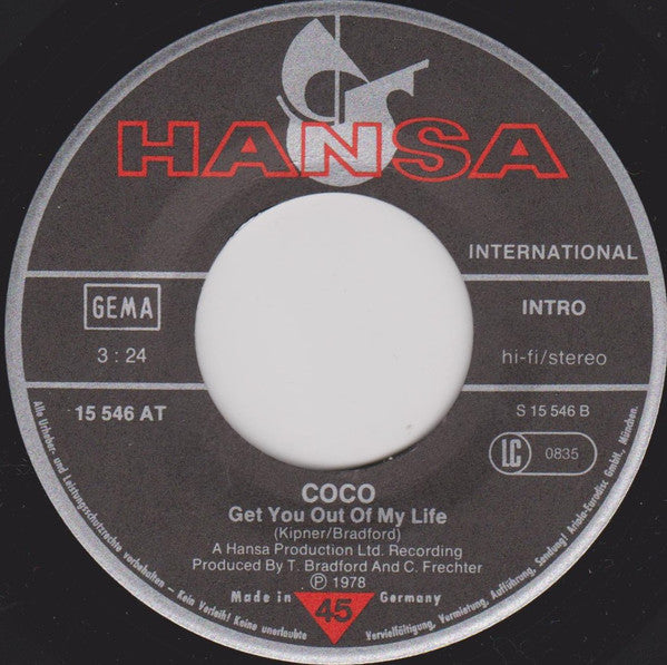 Coco - Bad Old Days 37502 (B) Vinyl Singles Hoes: Slecht