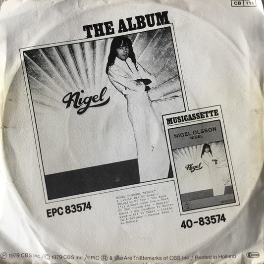 Nigel Olsson - Little Bit Of Soap Vinyl Singles Vinyl Zeer Goed / Hoesje Goed "VINYLSINGLES.NL"