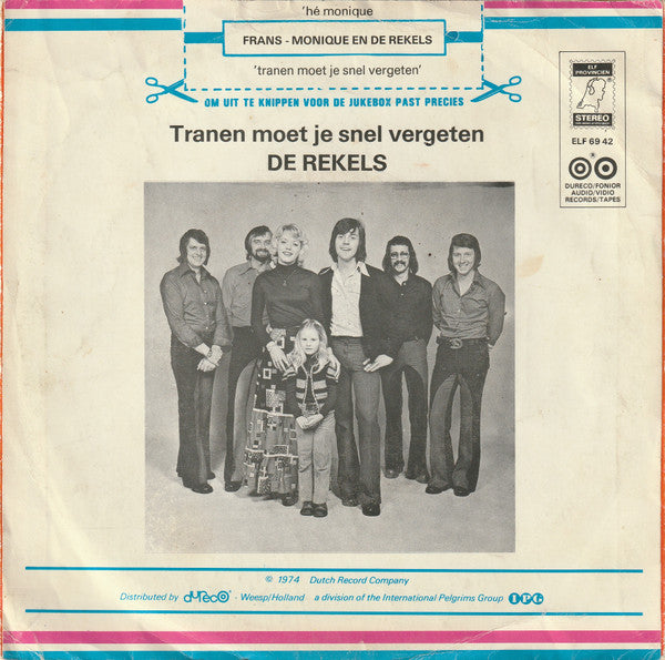 Frans Biezen En Monique Schouw - Hé Monique Vinyl Singles Vinyl Very Good (VG) <br> Hoes Good Plus (G+)