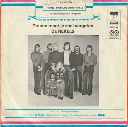 Frans Biezen En Monique Schouw - Hé Monique Vinyl Singles Vinyl Very Good (VG) <br> Hoes Good Plus (G+)