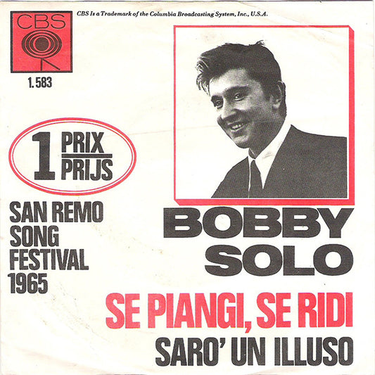 Bobby Solo - Se Piangi, Se Ridi Vinyl Singles