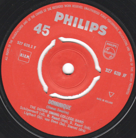 Dutch Swing College Band - Dominique 19467 Vinyl Singles Zeer Goede Staat