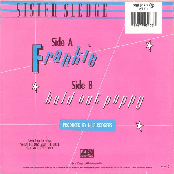 Sister Sledge - Frankie 16929 36835 Vinyl Singles Goede Staat