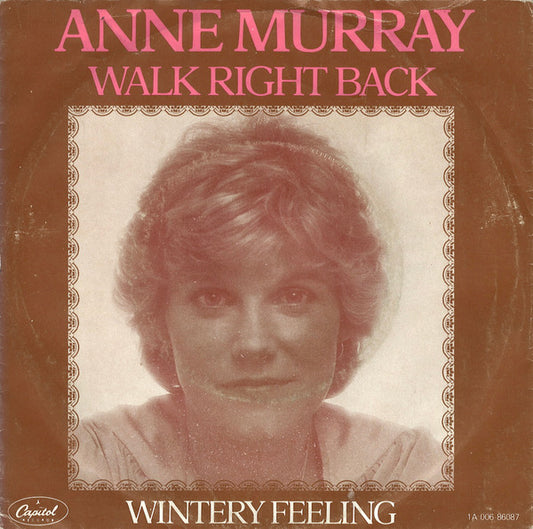 Anne Murray - Walk Right Back Vinyl Singles Goede Staat