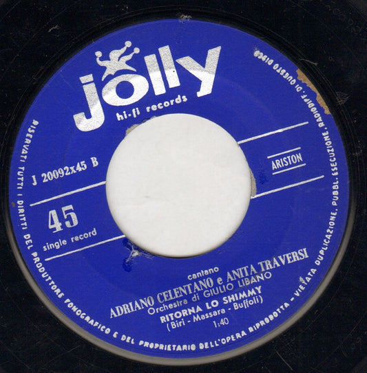 Adriano Celentano E Anita Traversi - Piccola Vinyl Singles Vinyl Zeer Goed / Hoesje Goed "VINYLSINGLES.NL"