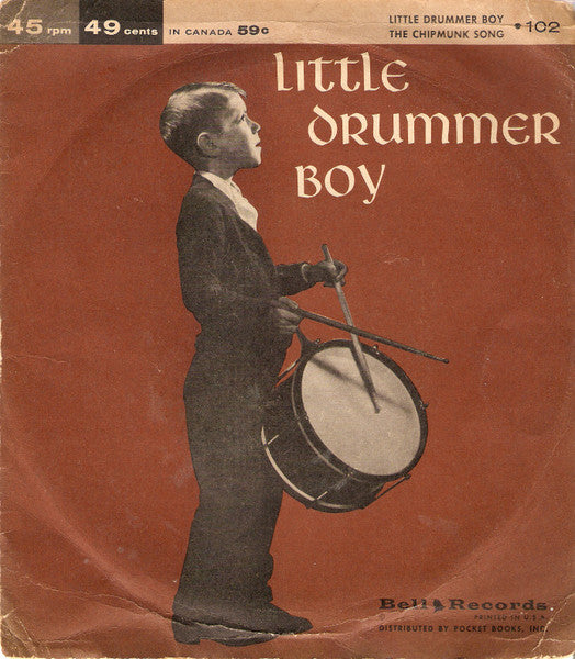 Miller Sisters / The Playmakers - Little Drummer Boy / The Chipmunk Song 33301 Vinyl Singles EP Goede Staat