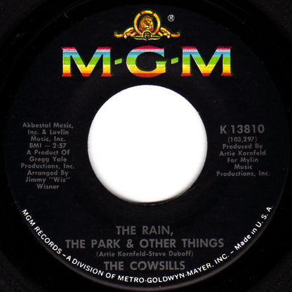 Cowsills - The Rain, The Park & Other Things Vinyl Singles Vinyl Very Good (VG) <br> Hoes Generic