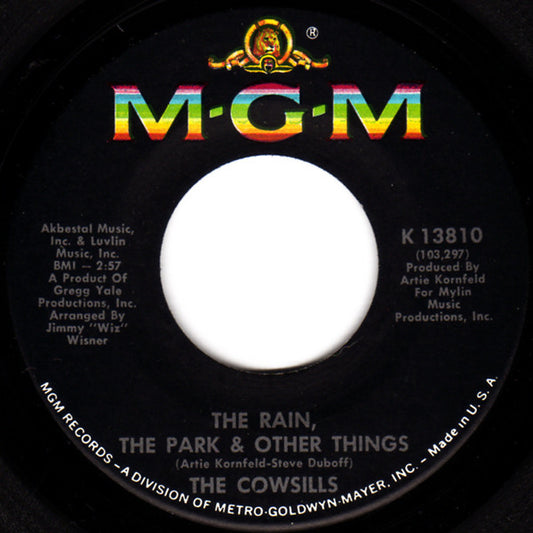 Cowsills - The Rain, The Park & Other Things Vinyl Singles Vinyl Very Good (VG) <br> Hoes Generic