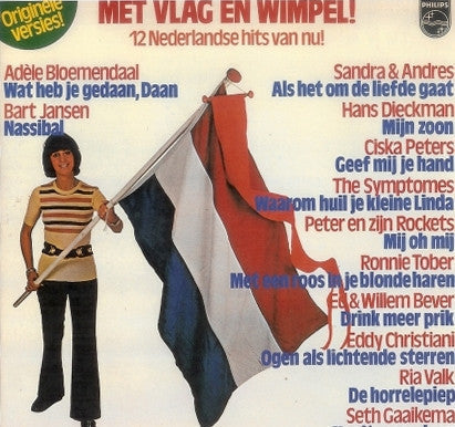 Various - Met Vlag En Wimpel! (LP) Vinyl LP Vinyl Very Good (VG) <br> Hoes Good Plus (G+)