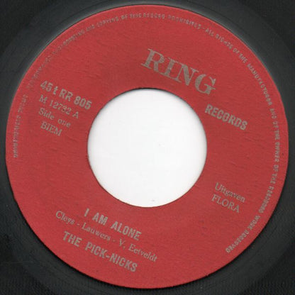 Picknicks - I Am Alone Vinyl Singles Vinyl Very Good (VG) <br> Hoes Generic