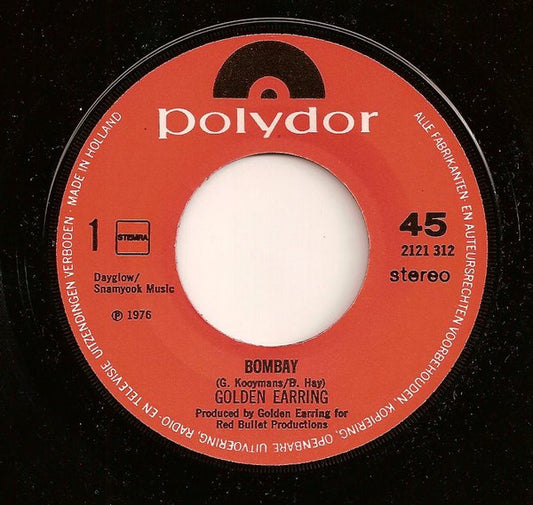 Golden Earring - Bombay Vinyl Singles Vinyl Goed / Hoes Generic