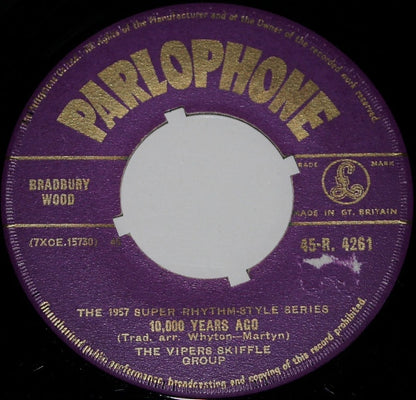 Vipers Skiffle Group - Don't You Rock Me Daddy-O Vinyl Singles Vinyl Very Good (VG) <br> Hoes Good Plus (G+)