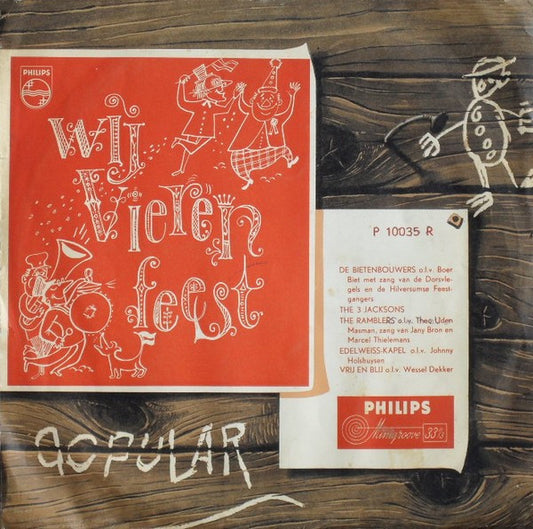 Various - Wij Vieren Feest No. 1 (10") Vinyl LP 10" VINYLSINGLES.NL
