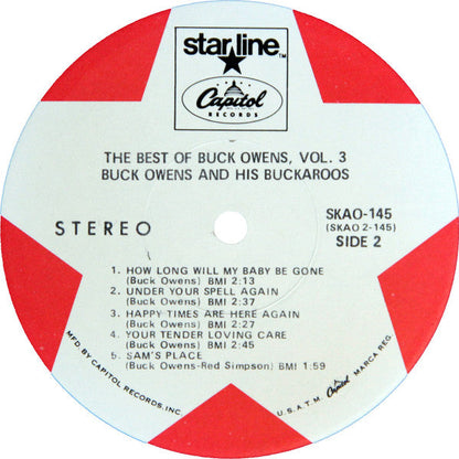 Buck Owens - The Best Of Buck Owens, Vol. * (LP) Vinyl LP Vinyl Very Good (VG) <br> Hoes Good Plus (G+)