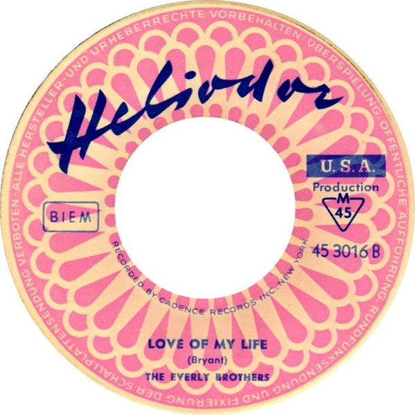 Everly Brothers - Problems Vinyl Singles Vinyl Very Good (VG) <br> Hoes Generic