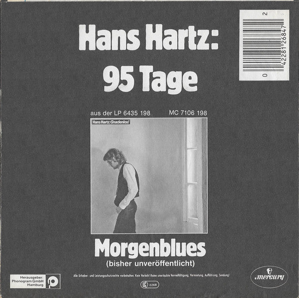 Hans Hartz - 95 Tage 37303 Vinyl Singles Goede Staat