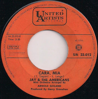 Jay & The Americans - Cara, Mia 37379 Vinyl Singles Goede Staat