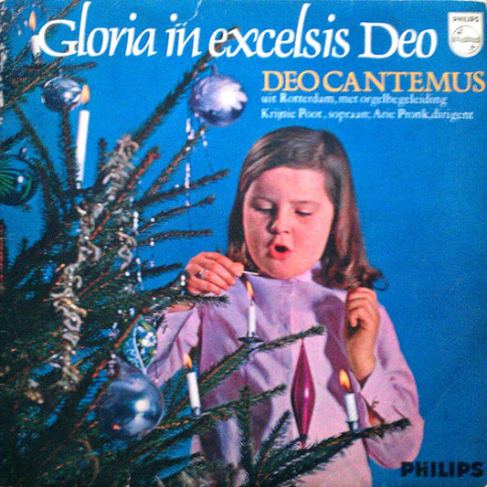 Christelijk Gemengd Koor "Deo Cantemus" Rotterdam - Gloria In Excelsis Deo (LP) Vinyl LP Vinyl Very Good (VG) <br> Hoes Good Plus (G+)