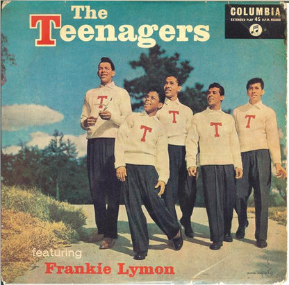 Frankie Lymon & The Teenagers - The Teenagers Featuring Frankie Lymon Vinyl Singles EP Vinyl Very Good (VG) <br> Hoes Good Plus (G+)