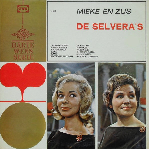 Selvera's - Mieke En Zus (LP) Vinyl LP Vinyl Very Good (VG) <br> Hoes Good Plus (G+)