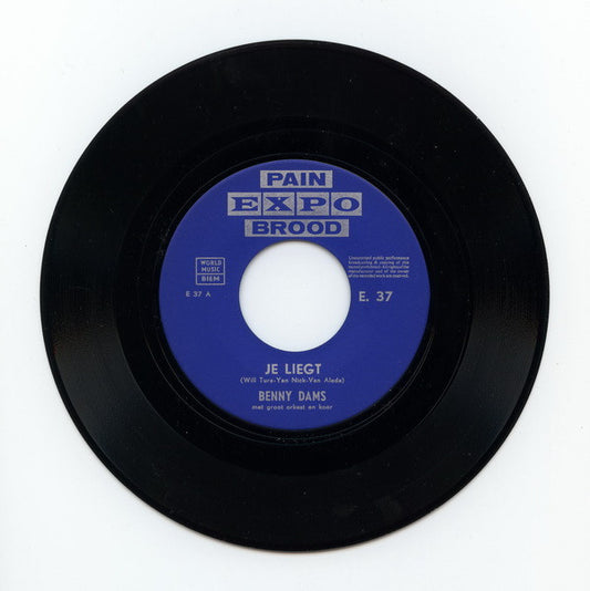 Benny Dams - Je Liegt Vinyl Singles Media VG+ / Sleeve Generic