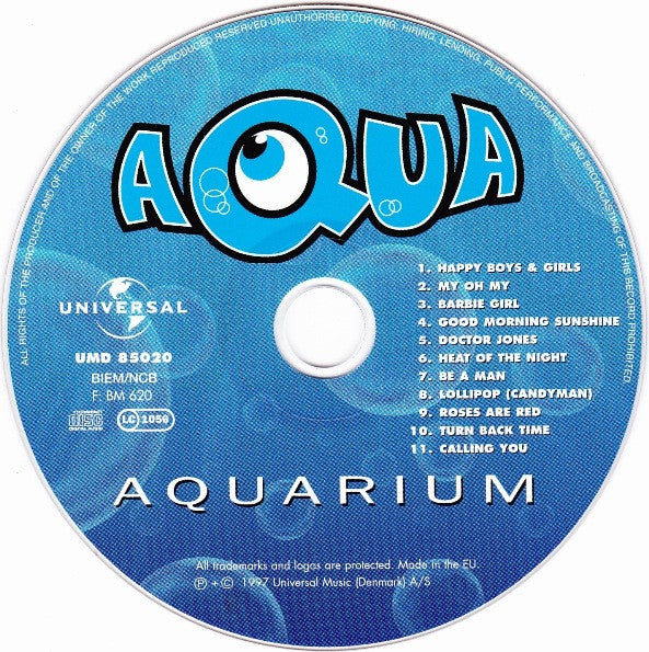 Aqua - Aquarium (CD) Compact Disc Goede Staat