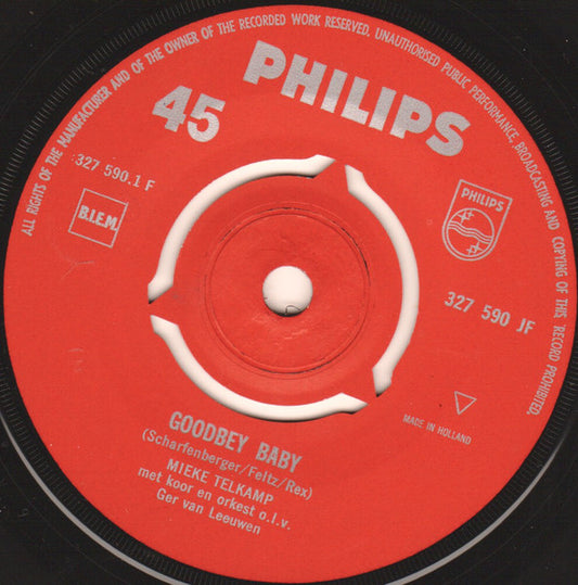 Mieke Telkamp - Goodbye Baby Vinyl Singles Vinyl Very Good (VG) <br> Hoes Generic