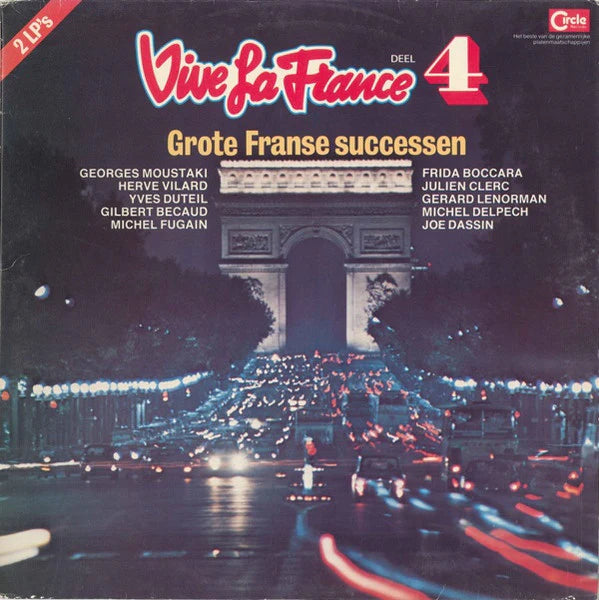 4 delen van: Various - Vive La France - Alle Grote Franse Successen Vinyl LP Vinyl Very Good (VG) <br> Hoes Good Plus (G+)
