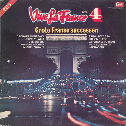 4 delen van: Various - Vive La France - Alle Grote Franse Successen Vinyl LP Vinyl Very Good (VG) <br> Hoes Good Plus (G+)