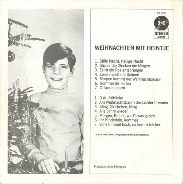 Heintje - Weihnachten Mit Heintje (LP) Vinyl LP Vinyl Zeer Goed / Hoesje Goed "VINYLSINGLES.NL"