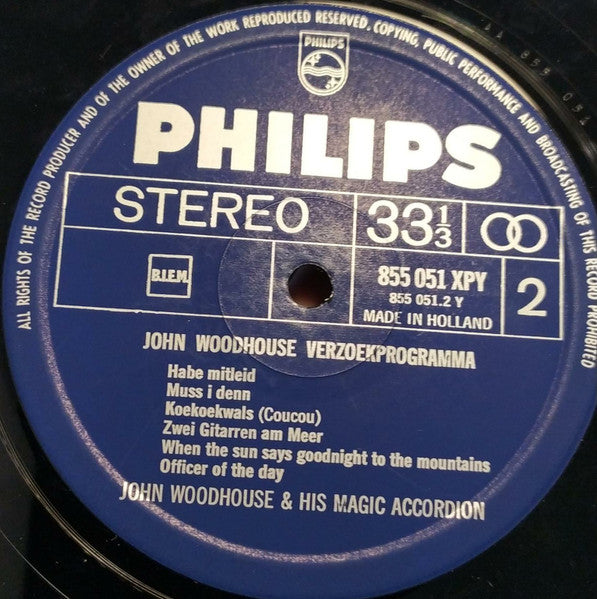 John Woodhouse - Verzoekprogramma (LP) Vinyl LP Vinyl Very Good (VG) <br> Hoes Good Plus (G+)