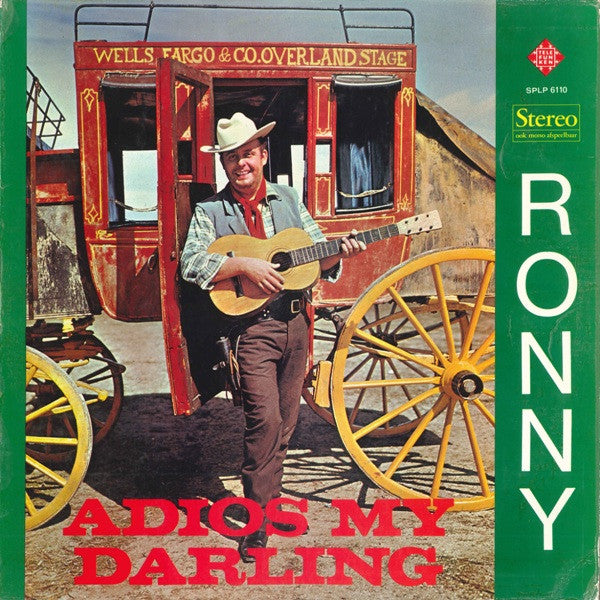 Ronny - Adios My Darling (LP) Vinyl LP Vinyl Very Good (VG) <br> Hoes Good Plus (G+)