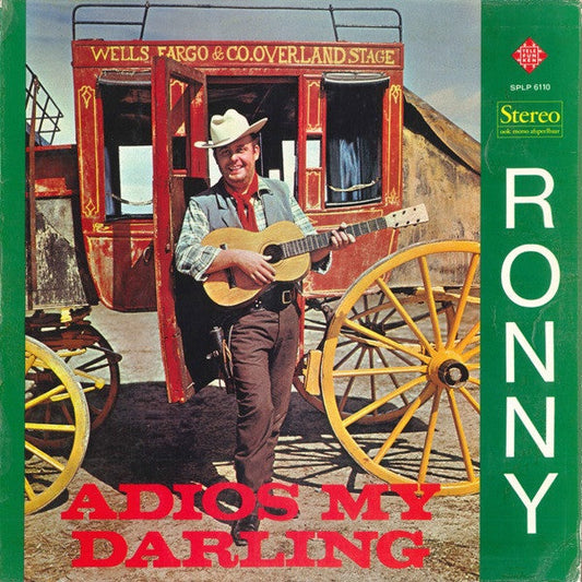 Ronny - Adios My Darling (LP) Vinyl LP Vinyl Very Good (VG) <br> Hoes Good Plus (G+)