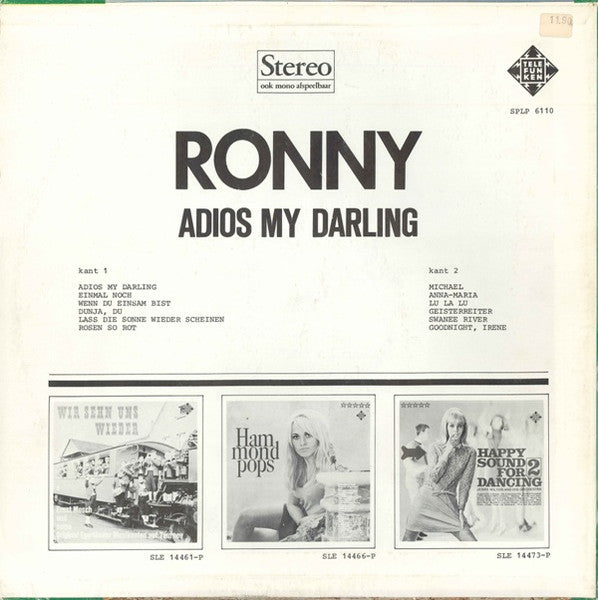 Ronny - Adios My Darling (LP) 50470 50470 Vinyl Singles Goede Staat