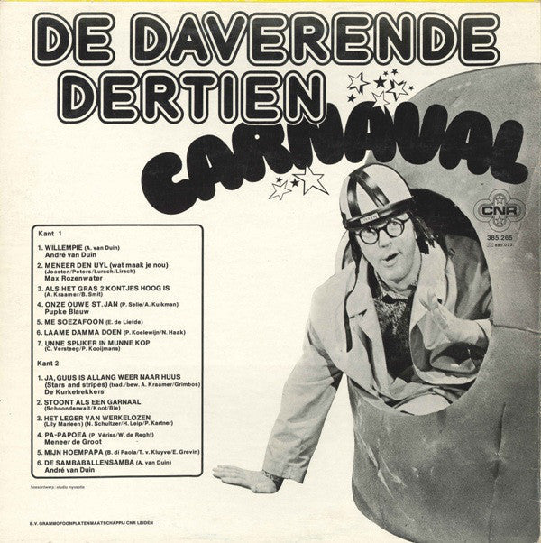 Various - De Daverende Dertien Carnaval (LP) Vinyl LP Vinyl Zeer Goed / Hoesje Goed "VINYLSINGLES.NL"