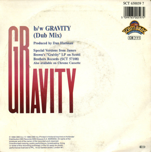 James Brown - Gravity 00867 Vinyl Singles Goede Staat ++