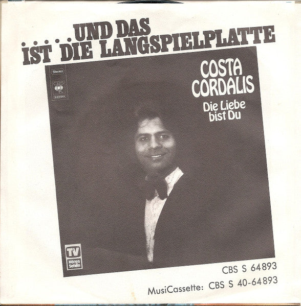 Costa Cordalis - Es Wird Schon Weitergeh'n 34828 Vinyl Singles Goede Staat