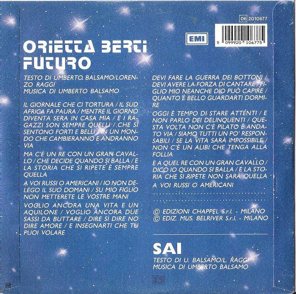 Orietta Berti - Futuro 35582 Vinyl Singles Goede Staat