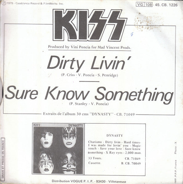 Kiss - Dirty Livin' 36804 Vinyl Singles Goede Staat