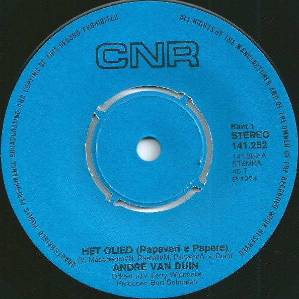 André van Duin - Het Olied Vinyl Singles Vinyl Goed / Hoes Generic